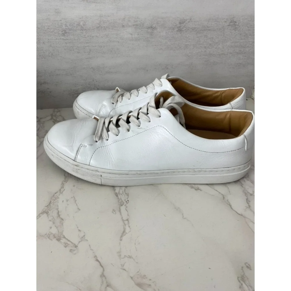 Thursday Boot Company Leather Sneakers Men's Sz 12 White Low Top